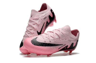 Kids Nike Air Zoom Mercurial Vapor 15 Elite FG Firm Ground Soccer Cleats - Pink/Black