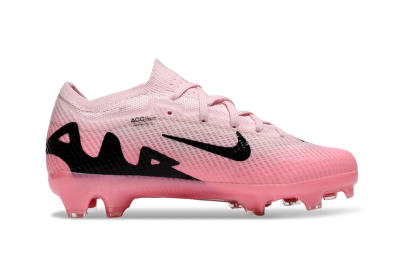 Kids Nike Air Zoom Mercurial Vapor 15 Elite FG Firm Ground Soccer Cleats - Pink/Black
