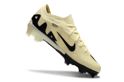 Kids Nike Air Zoom Mercurial Vapor 15 Elite FG Firm Ground Soccer Cleats - Beige/Black