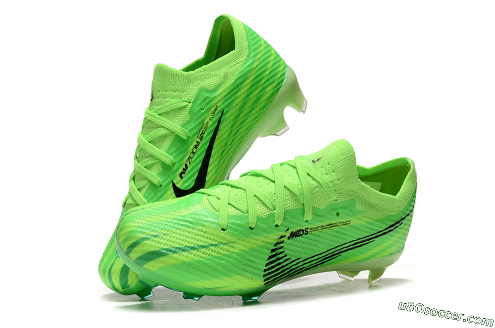 Kids Nike Air Zoom Mercurial Vapor 15 Elite FG Firm Ground Soccer Cleats - Yellow/Black 3
