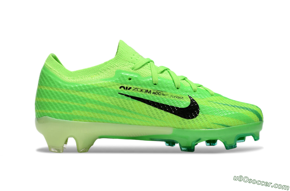 Kids Nike Air Zoom Mercurial Vapor 15 Elite FG Firm Ground Soccer Cleats - Yellow/Black 6