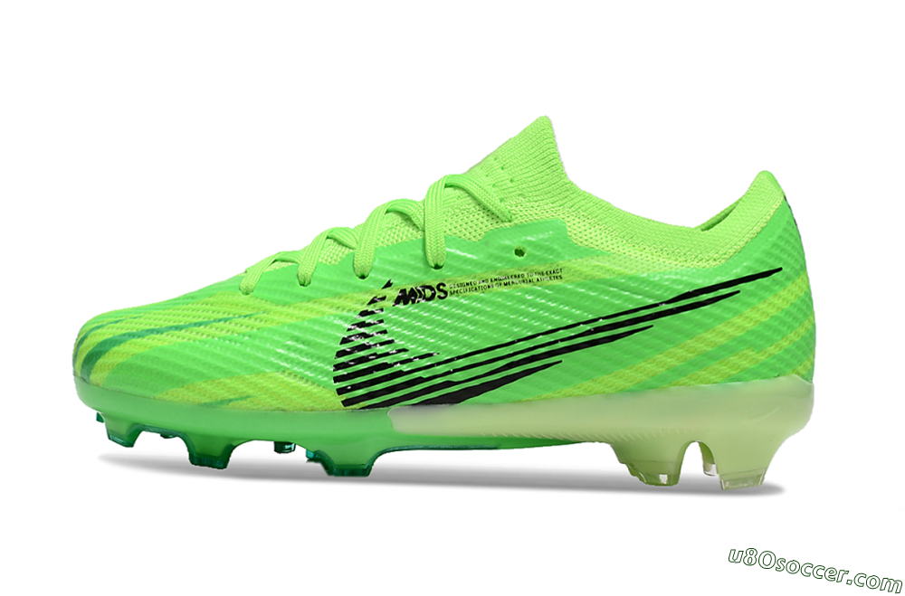 Kids Nike Air Zoom Mercurial Vapor 15 Elite FG Firm Ground Soccer Cleats - Yellow/Black 2