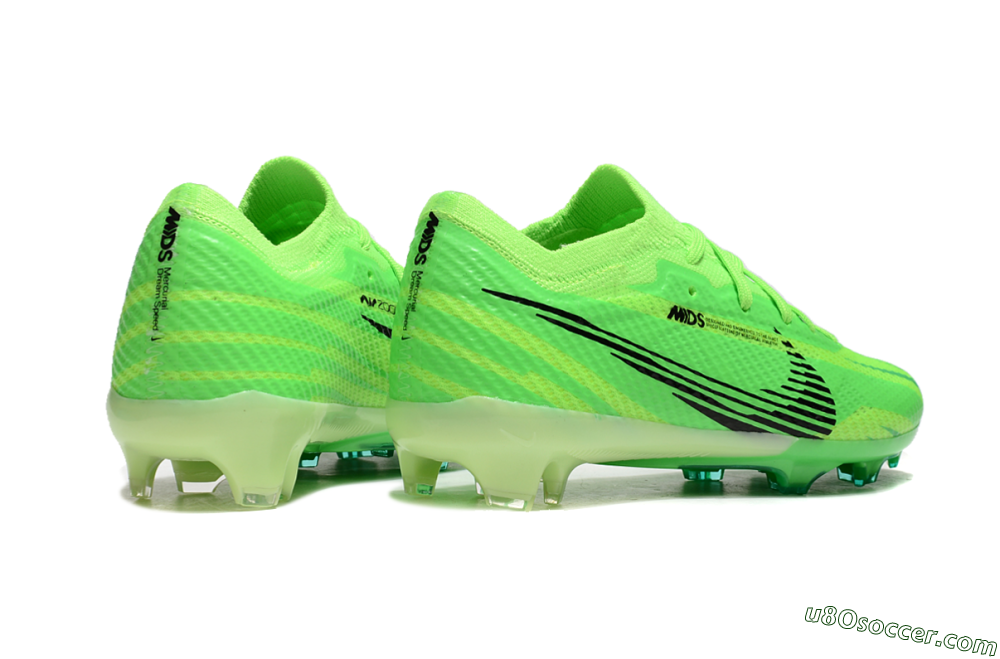 Kids Nike Air Zoom Mercurial Vapor 15 Elite FG Firm Ground Soccer Cleats - Yellow/Black 7