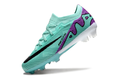 Kids Nike Air Zoom Mercurial Vapor 15 Elite FG Firm Ground Soccer Cleats - Jade/Purple/Black