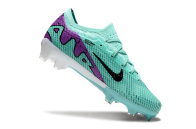 Kids Nike Air Zoom Mercurial Vapor 15 Elite FG Firm Ground Soccer Cleats - Jade/Purple/Black