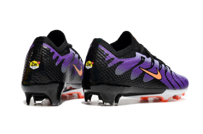 Kids Nike Air Zoom Mercurial Vapor 15 Elite FG Firm Ground Soccer Cleats - Purple/Orange/Black