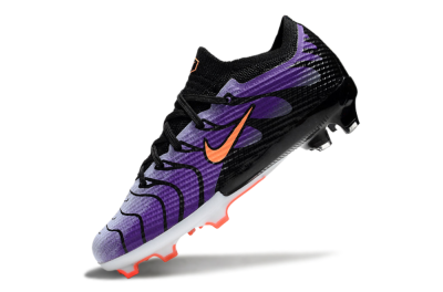 Kids Nike Air Zoom Mercurial Vapor 15 Elite FG Firm Ground Soccer Cleats - Purple/Orange/Black