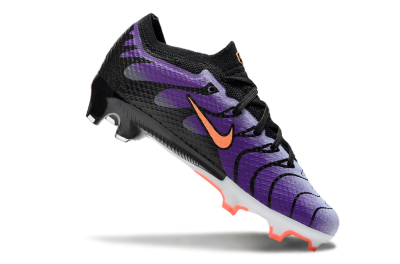 Kids Nike Air Zoom Mercurial Vapor 15 Elite FG Firm Ground Soccer Cleats - Purple/Orange/Black