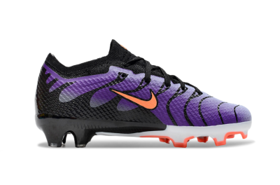 Kids Nike Air Zoom Mercurial Vapor 15 Elite FG Firm Ground Soccer Cleats - Purple/Orange/Black
