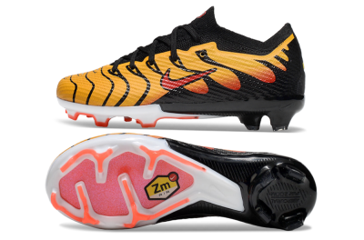 Kids Nike Air Zoom Mercurial Vapor 15 Elite FG Firm Ground Soccer Cleats - Yellow/Black/Red