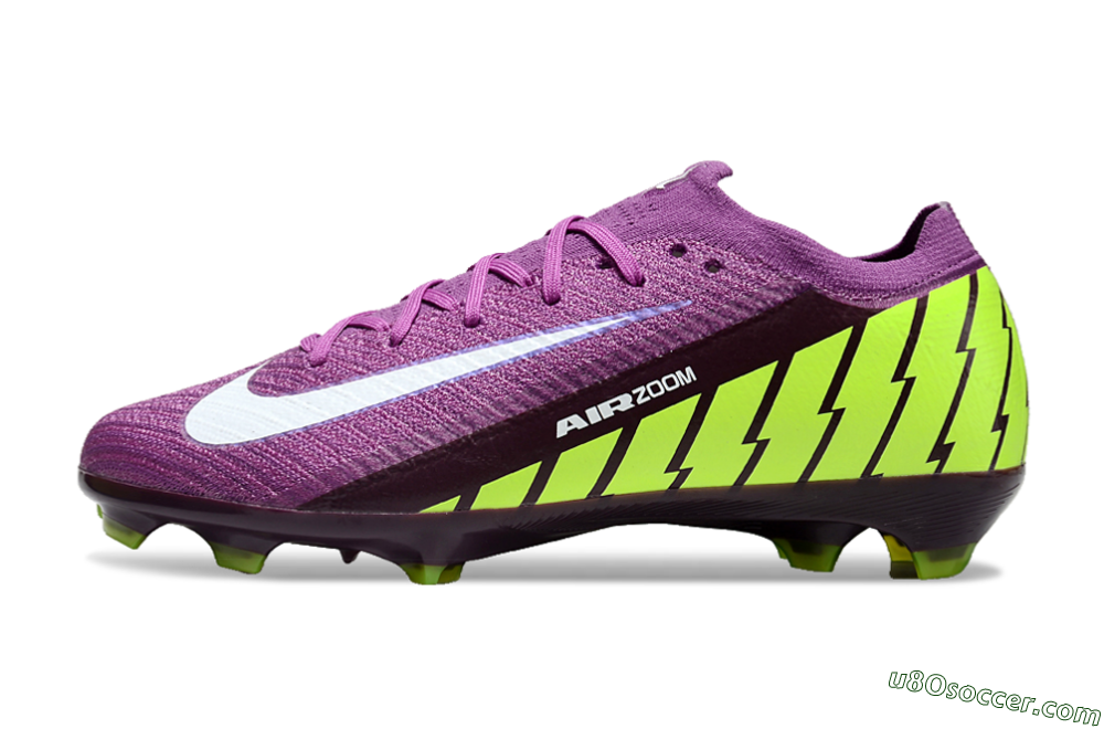Nike Air Zoom Mercurial Vapor 16 Elite FG Firm Ground Soccer Cleats - Purple/White/Yellow/Brown 2