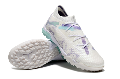 Puma Future Ultimate TF Artificial Turf Soccer Shoes - Beige/Jade/Purple
