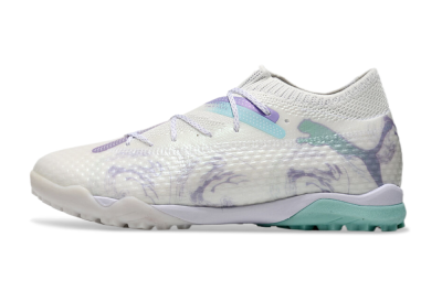 Puma Future Ultimate TF Artificial Turf Soccer Shoes - Beige/Jade/Purple