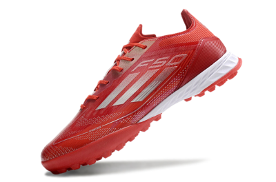 Adidas F50 Pro TF Artificial Turf Soccer Shoes - Red/Silver/White