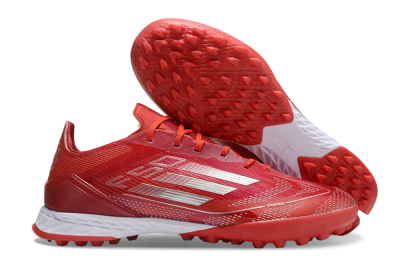 Adidas F50 Pro TF Artificial Turf Soccer Shoes - Red/Silver/White
