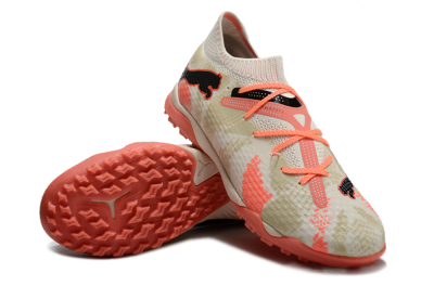 Puma Future Ultimate TF Artificial Turf Soccer Shoes - Beige/Red/Black