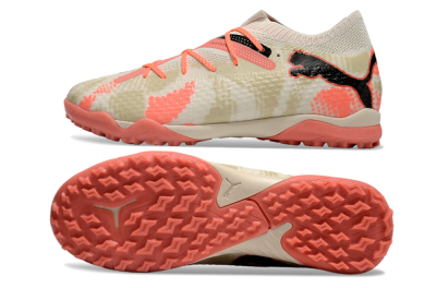 Puma Future Ultimate TF Artificial Turf Soccer Shoes - Beige/Red/Black