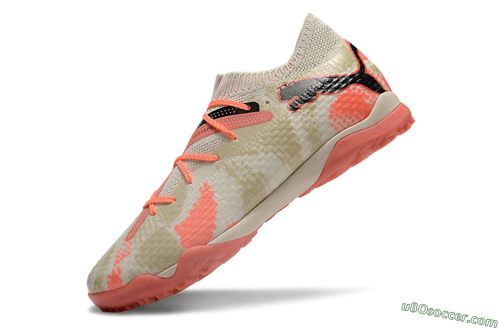 Puma Future Ultimate TF Artificial Turf Soccer Shoes - Beige/Red/Black 5