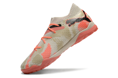 Puma Future Ultimate TF Artificial Turf Soccer Shoes - Beige/Red/Black