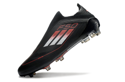 Adidas F50 Elite Laceless FG Firm Ground Soccer Cleats - Black/White/Red