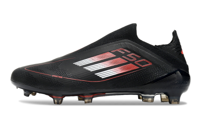 Adidas F50 Elite Laceless FG Firm Ground Soccer Cleats - Black/White/Red