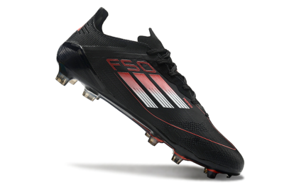 Adidas F50 Eltie FG Firm Ground Soccer Cleats - Black/White/Red