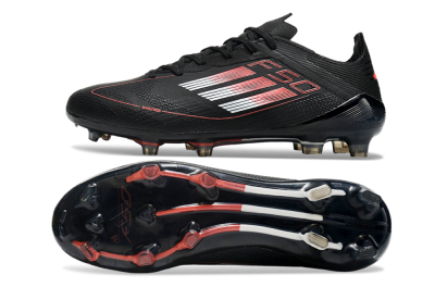 Adidas F50 Eltie FG Firm Ground Soccer Cleats - Black/White/Red
