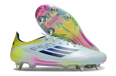 Adidas F50 Elite SG Soft Ground Soccer Cleats - Jade/Yellow/Pink/Gold