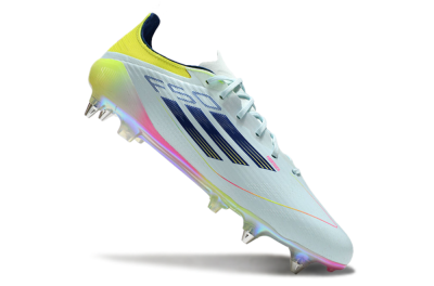 Adidas F50 Elite SG Soft Ground Soccer Cleats - Jade/Yellow/Pink/Gold