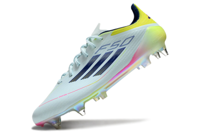 Adidas F50 Elite SG Soft Ground Soccer Cleats - Jade/Yellow/Pink/Gold