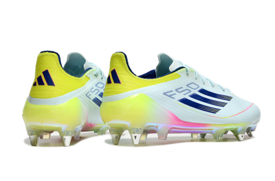 Adidas F50 Elite SG Soft Ground Soccer Cleats - Jade/Yellow/Pink/Gold