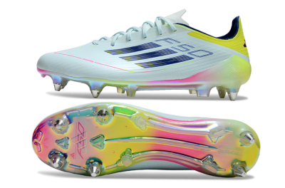 Adidas F50 Elite SG Soft Ground Soccer Cleats - Jade/Yellow/Pink/Gold