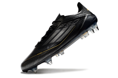 Adidas F50 Elite SG Soft Ground Soccer Cleats - Black/Gold/Silver