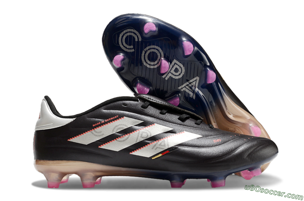 Adidas Copa Pure 2 FG Firm Ground Soccer Cleats - Black/White/Blue 1