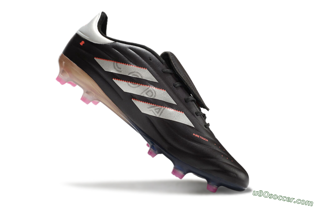Adidas Copa Pure 2 FG Firm Ground Soccer Cleats - Black/White/Blue 4