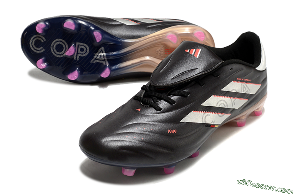 Adidas Copa Pure 2 FG Firm Ground Soccer Cleats - Black/White/Blue 3