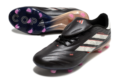 Adidas Copa Pure 2 FG Firm Ground Soccer Cleats - Black/White/Blue