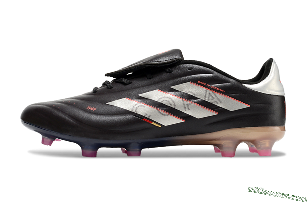 Adidas Copa Pure 2 FG Firm Ground Soccer Cleats - Black/White/Blue 2