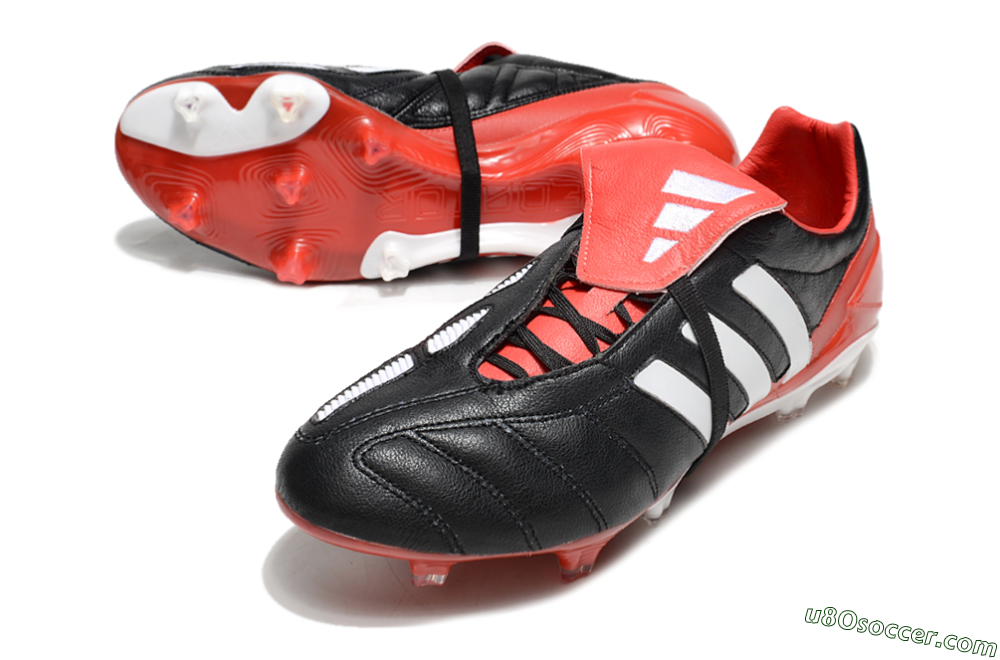 Adidas Predator Mutator Mania Tormentor FG Firm Ground Soccer Cleats - Black/White/Red 3