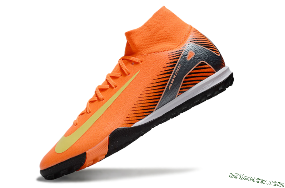 Nike Air Zoom Mercurial Superfly 10 Elite TF Artificial Turf Soccer Shoes - Red/Yellow/Black 5