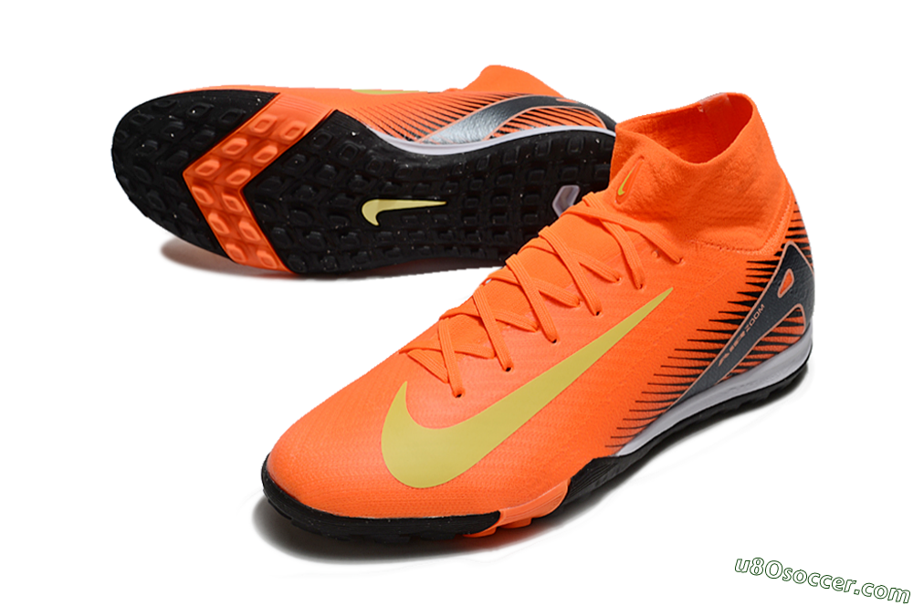 Nike Air Zoom Mercurial Superfly 10 Elite TF Artificial Turf Soccer Shoes - Red/Yellow/Black 3