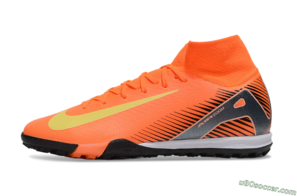 Nike Air Zoom Mercurial Superfly 10 Elite TF Artificial Turf Soccer Shoes - Red/Yellow/Black 2