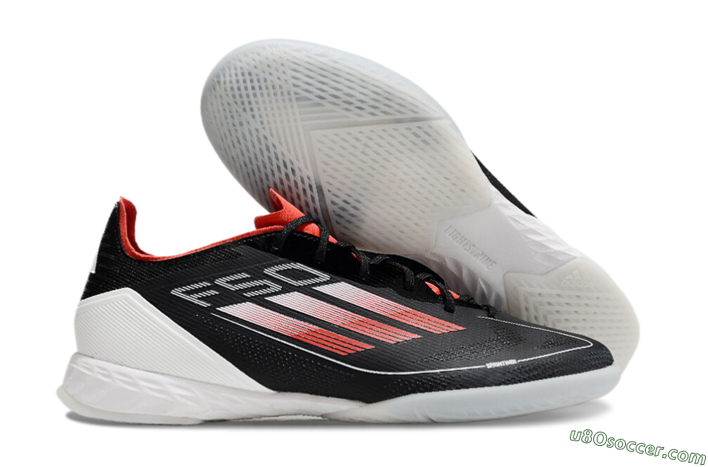 Adidas F50 Pro IC Indoor & Futsal Soccer Shoes - Black/Red/White 1