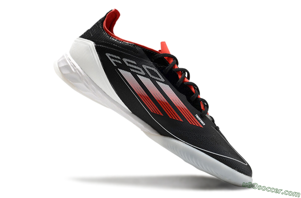 Adidas F50 Pro IC Indoor & Futsal Soccer Shoes - Black/Red/White 4