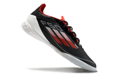 Adidas F50 Pro IC Indoor & Futsal Soccer Shoes - Black/Red/White