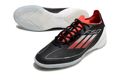Adidas F50 Pro IC Indoor & Futsal Soccer Shoes - Black/Red/White