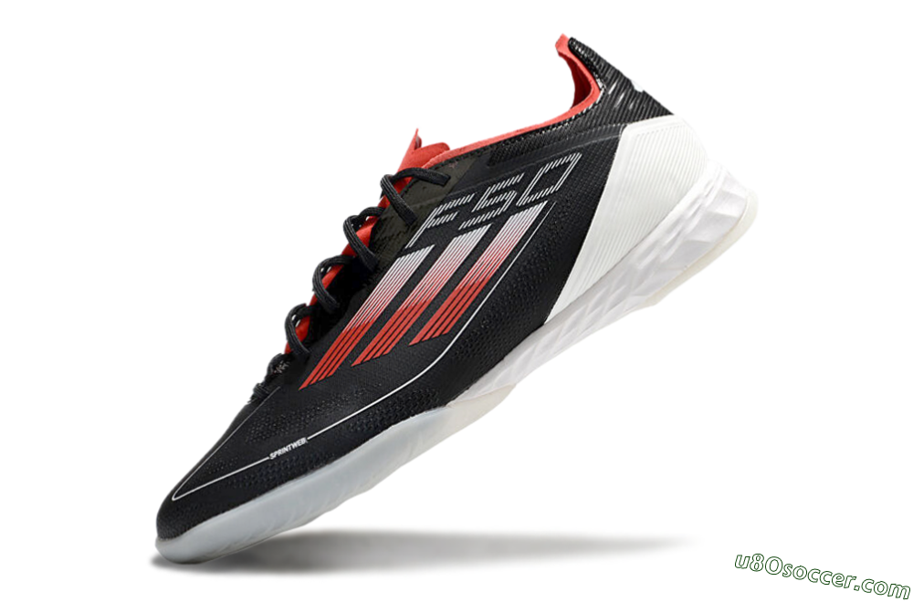 Adidas F50 Pro IC Indoor & Futsal Soccer Shoes - Black/Red/White 5