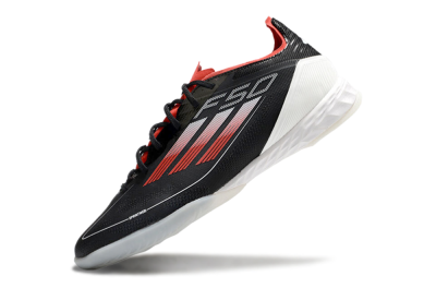 Adidas F50 Pro IC Indoor & Futsal Soccer Shoes - Black/Red/White