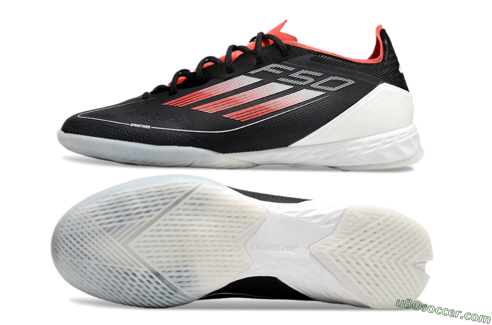 Adidas F50 Pro IC Indoor & Futsal Soccer Shoes - Black/Red/White 0