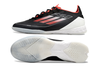 Adidas F50 Pro IC Indoor & Futsal Soccer Shoes - Black/Red/White